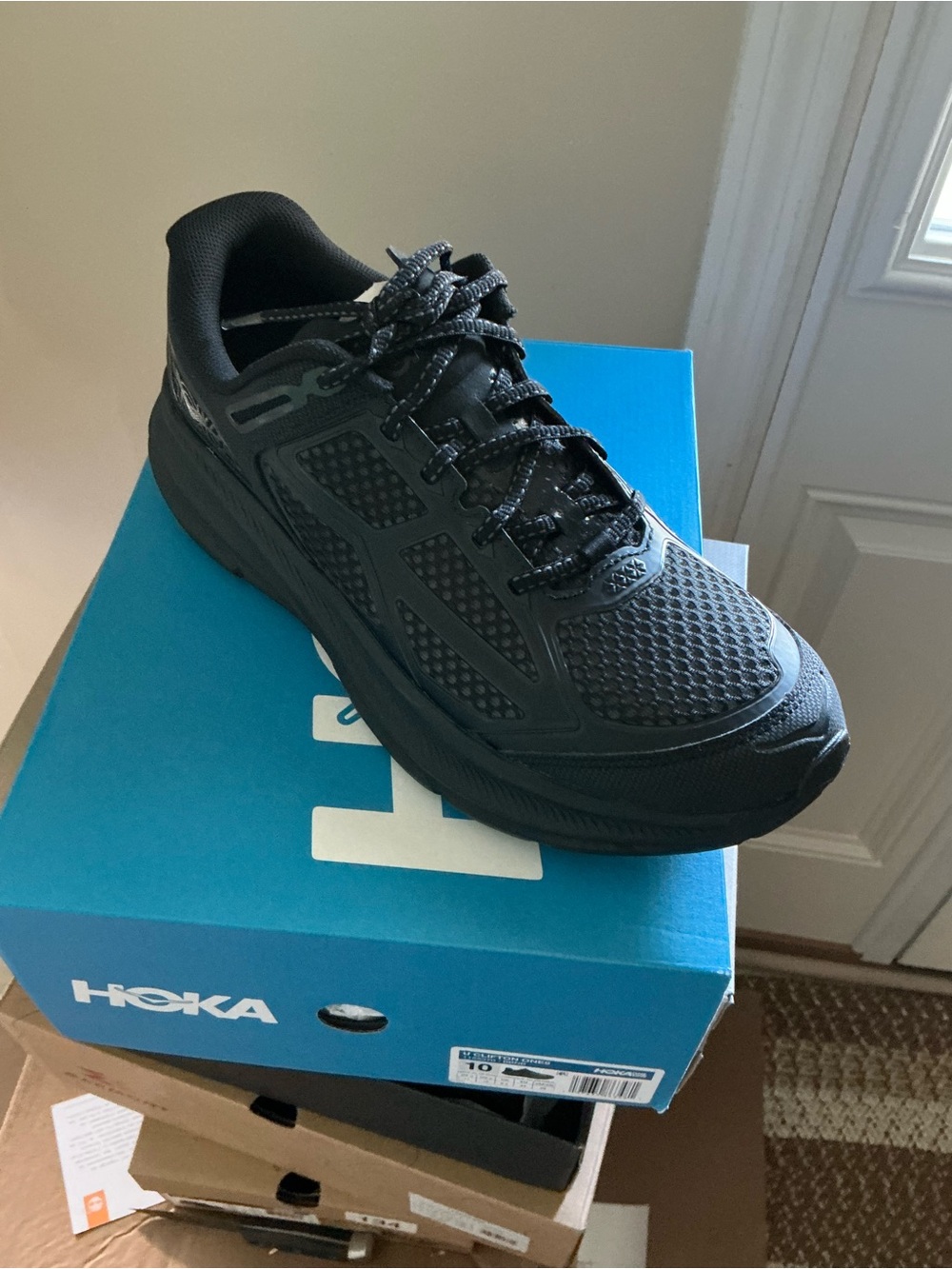 Unisex Triple Black Hoka Clifton One9- Brand New